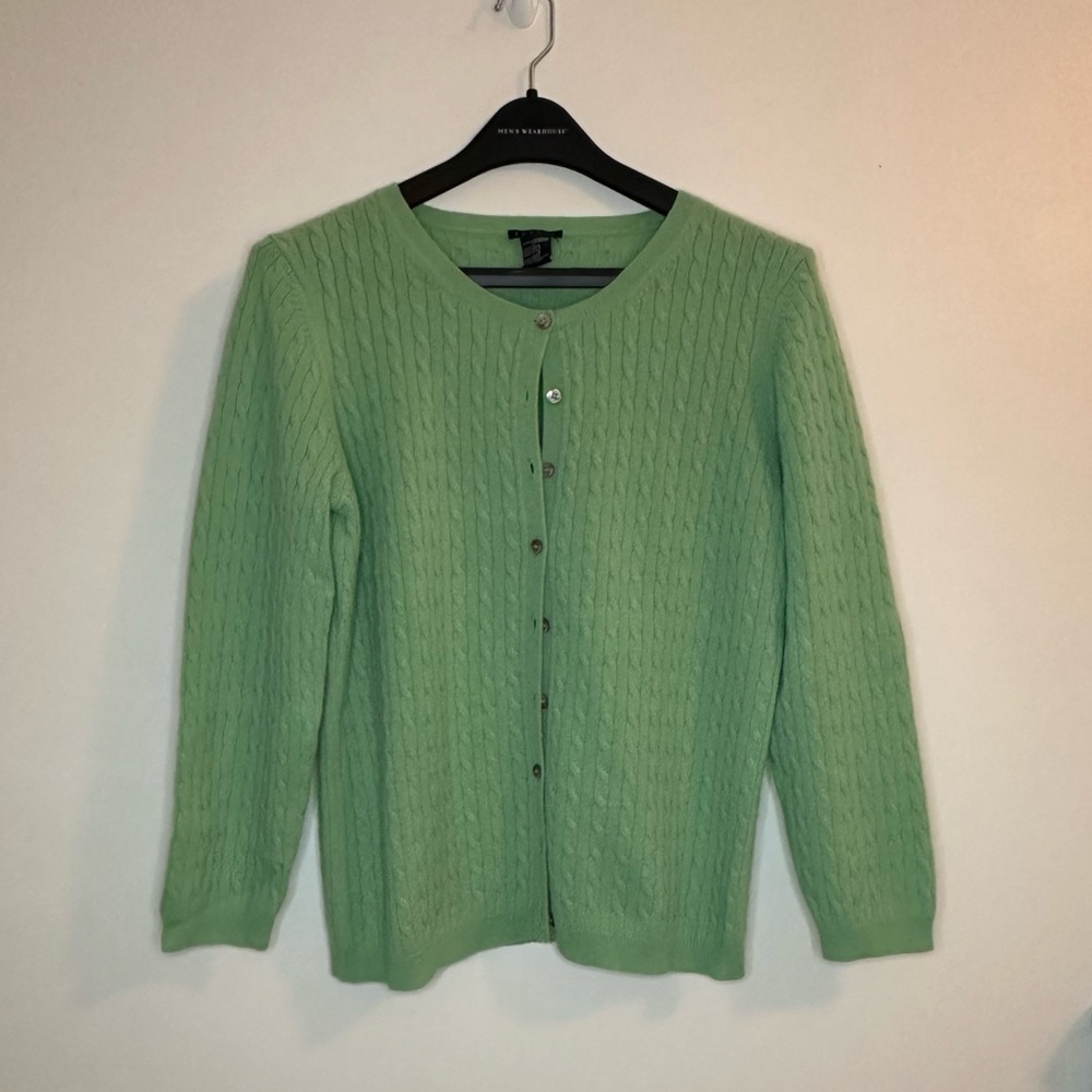 Theory 100% Cashmere Sweater Cardigan Button Down